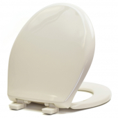 Bemis 200E4 (Almond) Premium Plastic Soft-Close Round Toilet Seat Bemis